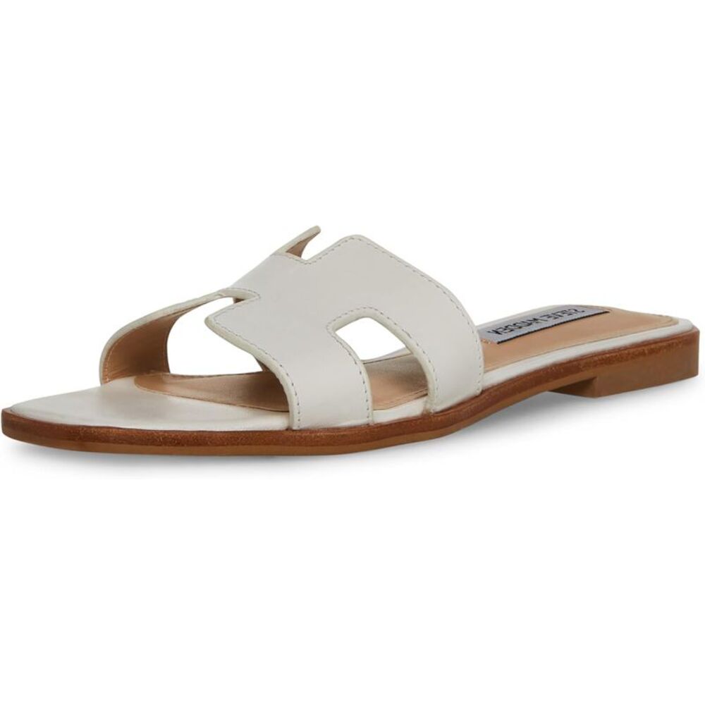 Steve Madden Hadyn Womens Slide - White Leather